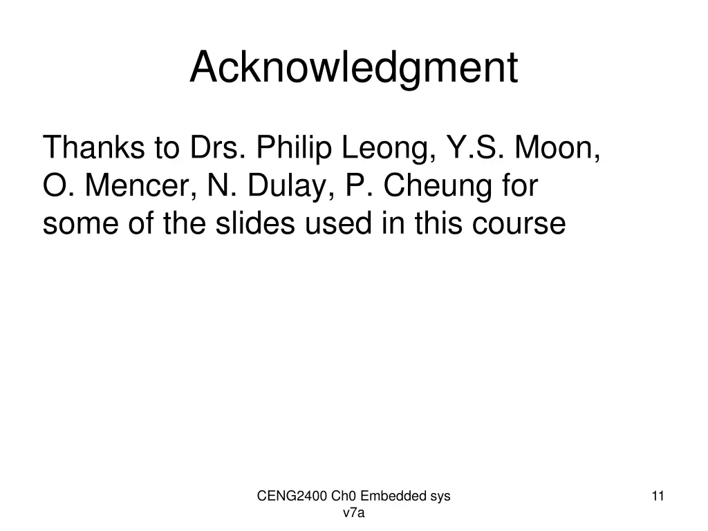 acknowledgment