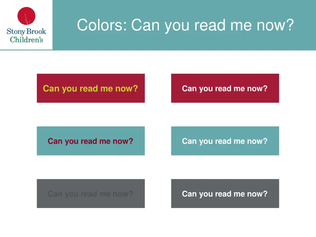 colors can you read me now