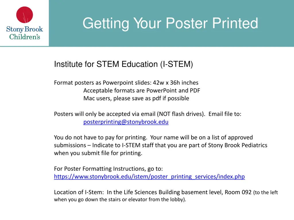 getting your poster printed