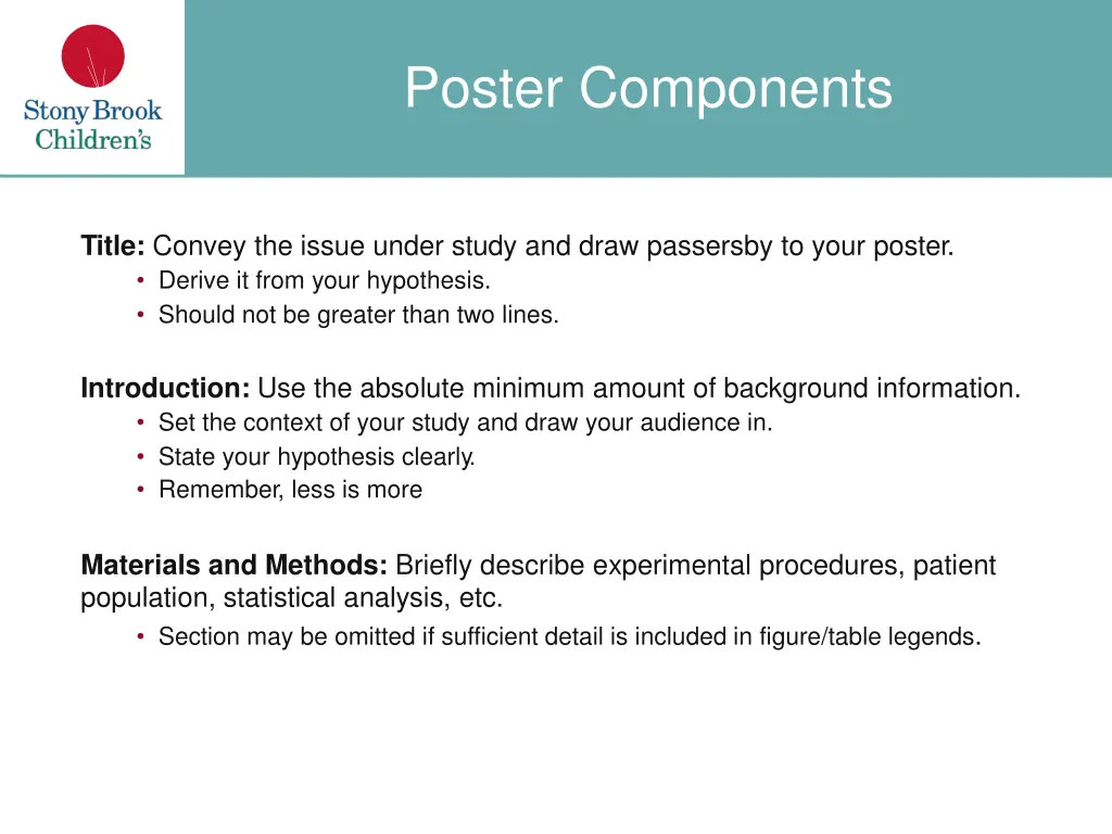 poster components