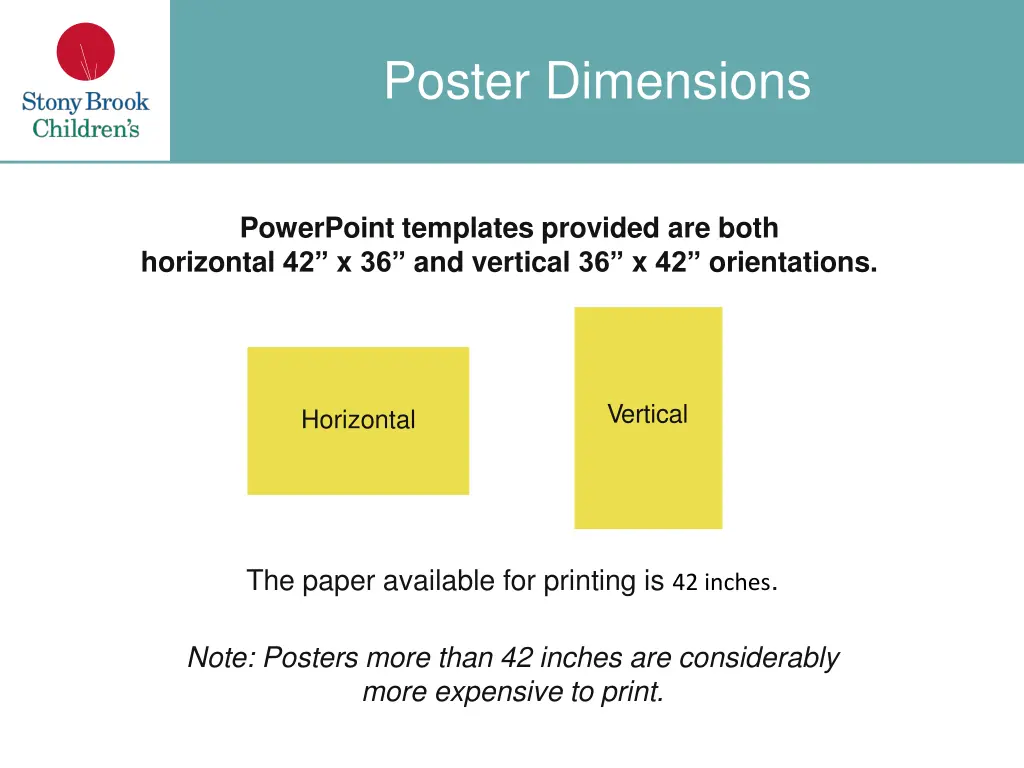 poster dimensions