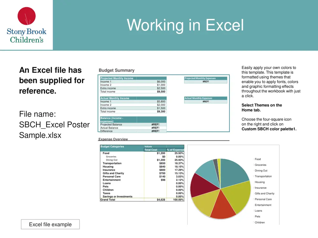 working in excel 1