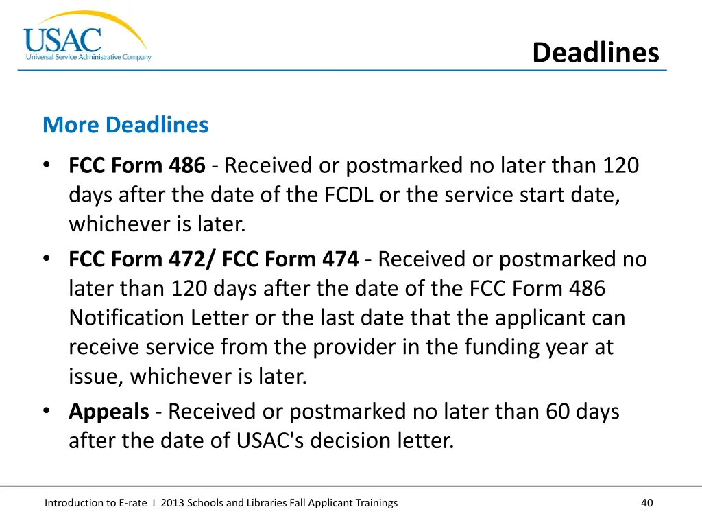 deadlines 1