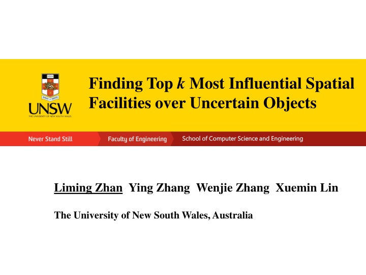 finding top k most influential spatial facilities