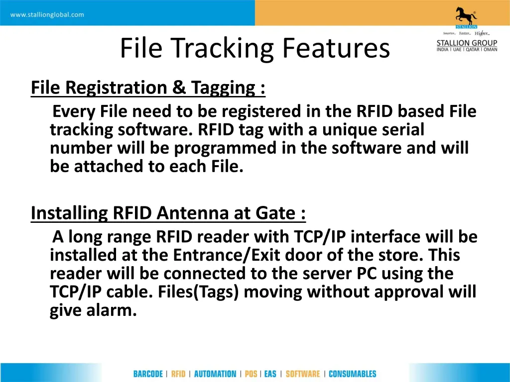 file tracking features