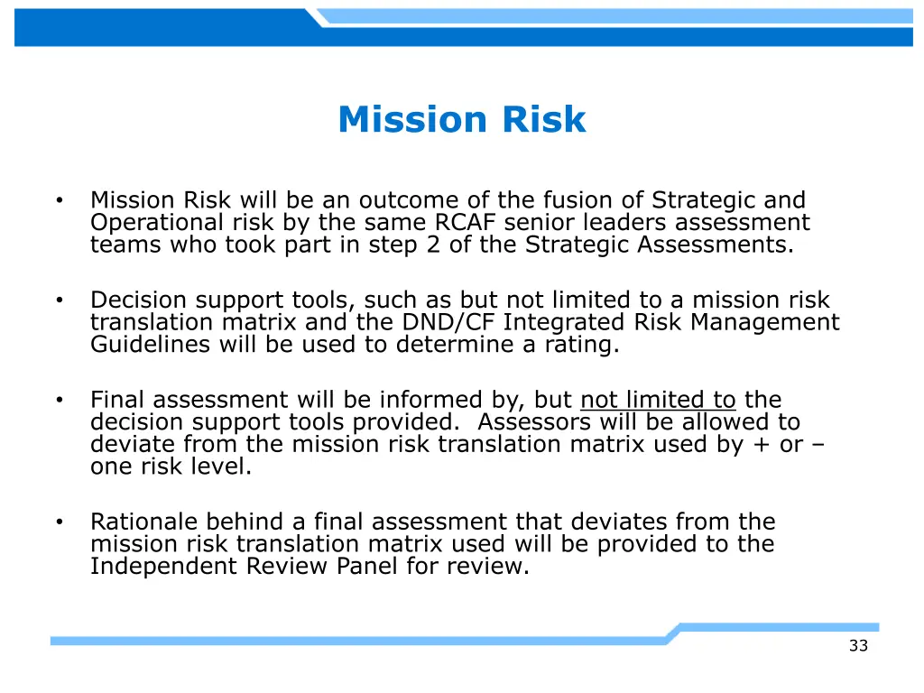 mission risk