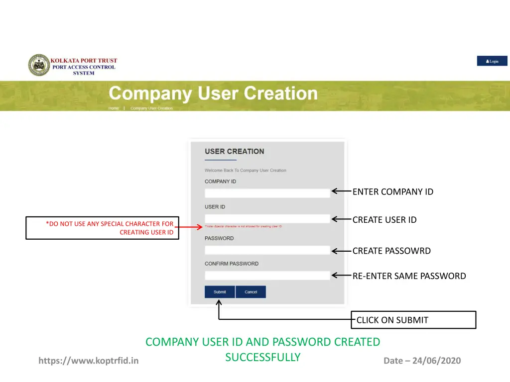 enter company id 1