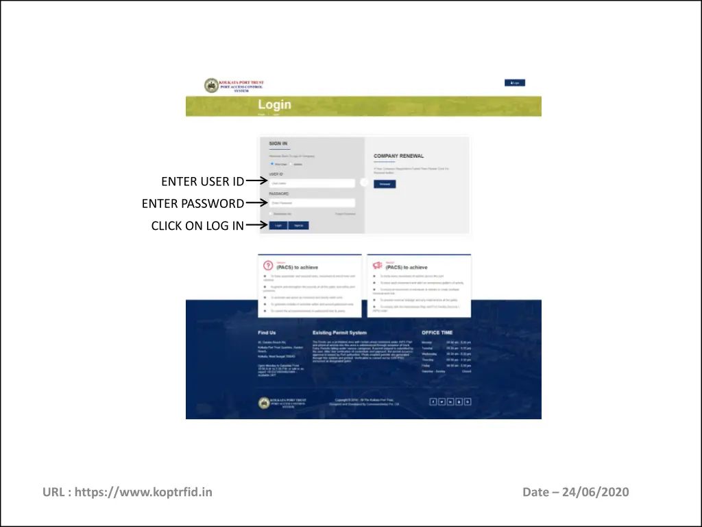 enter user id