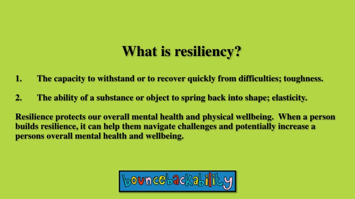 what is resiliency