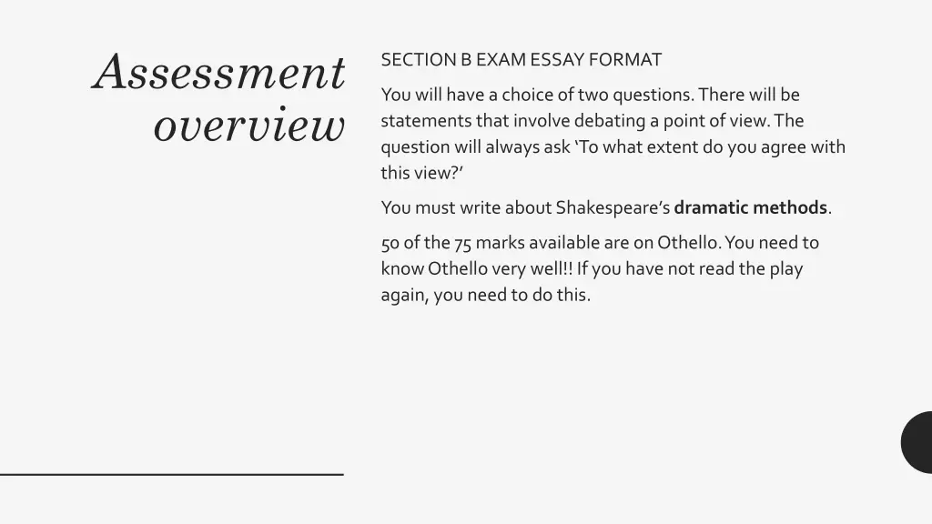 assessment overview 1