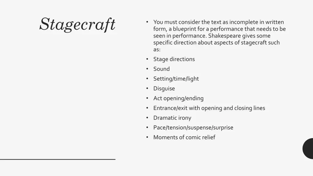 stagecraft