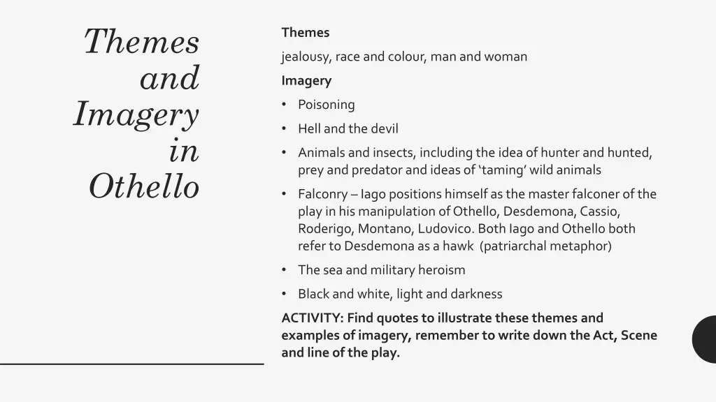 themes and imagery