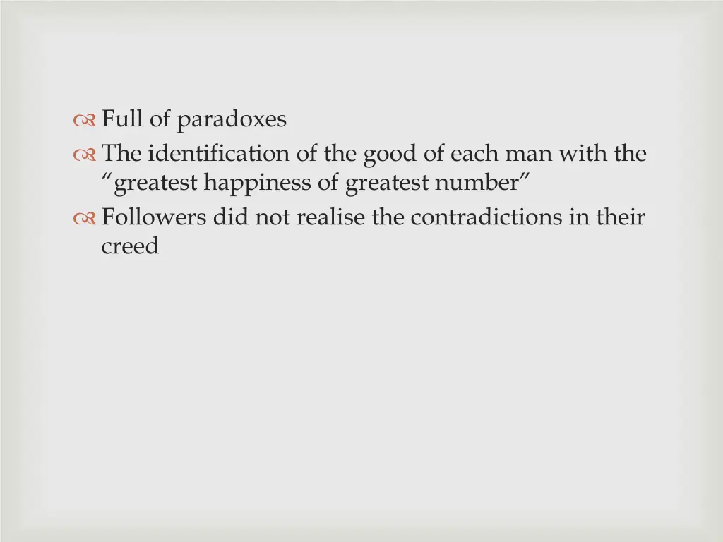 full of paradoxes the identification of the good
