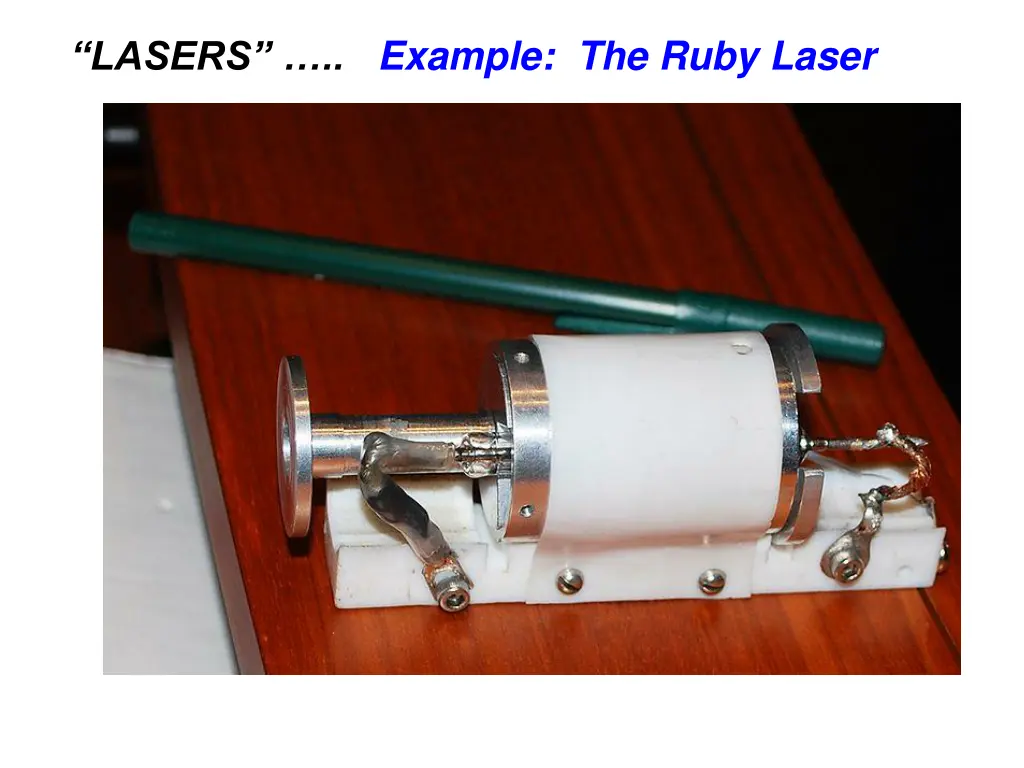 lasers example the ruby laser 2