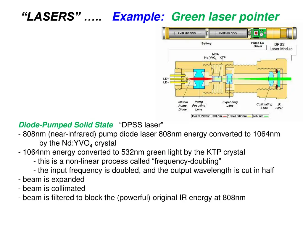 lasers lasers example green laser pointer