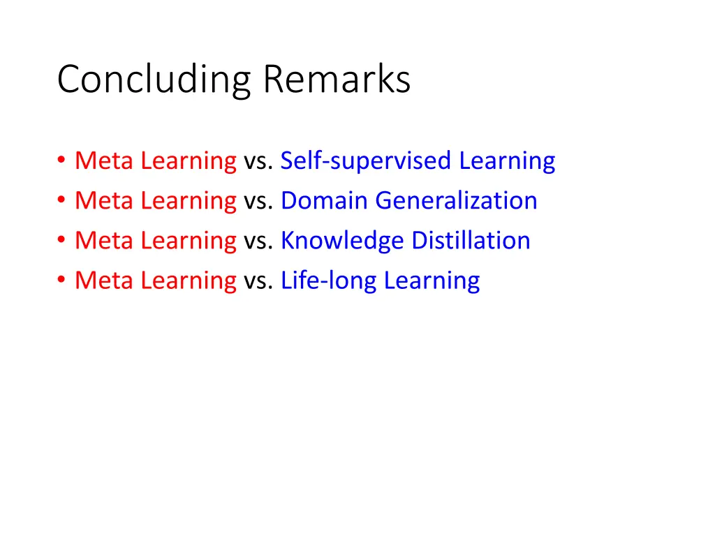 concluding remarks