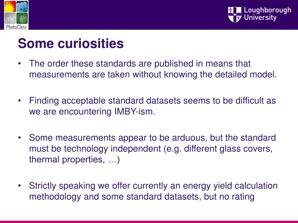 some curiosities