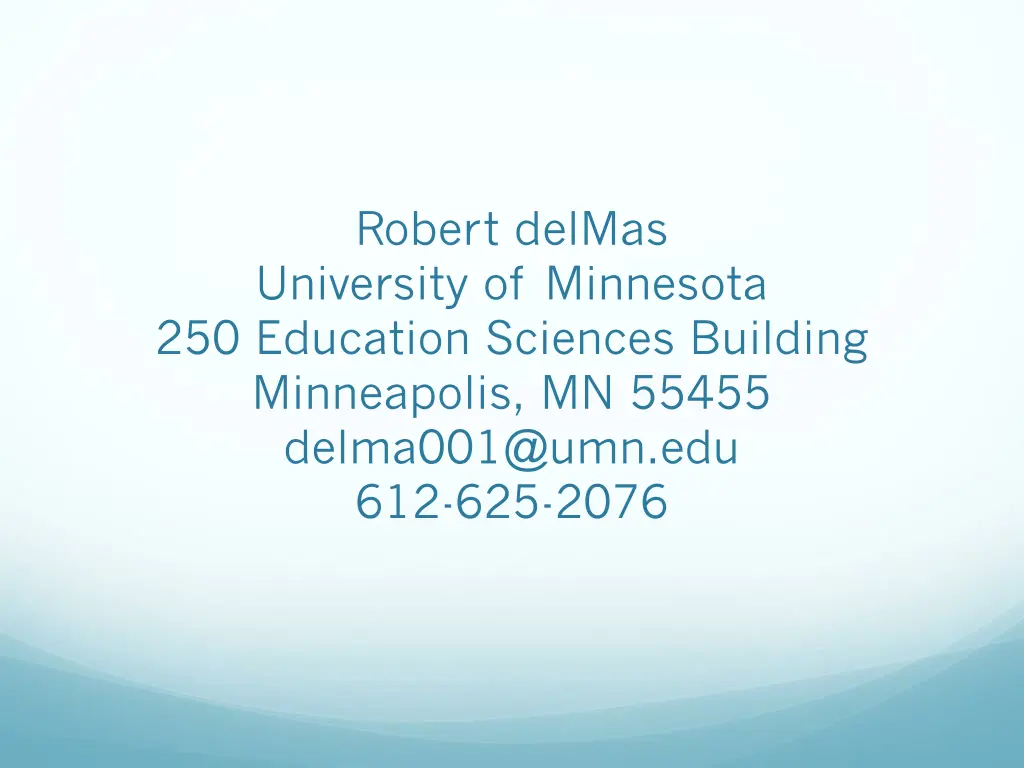 robert delmas university of minnesota