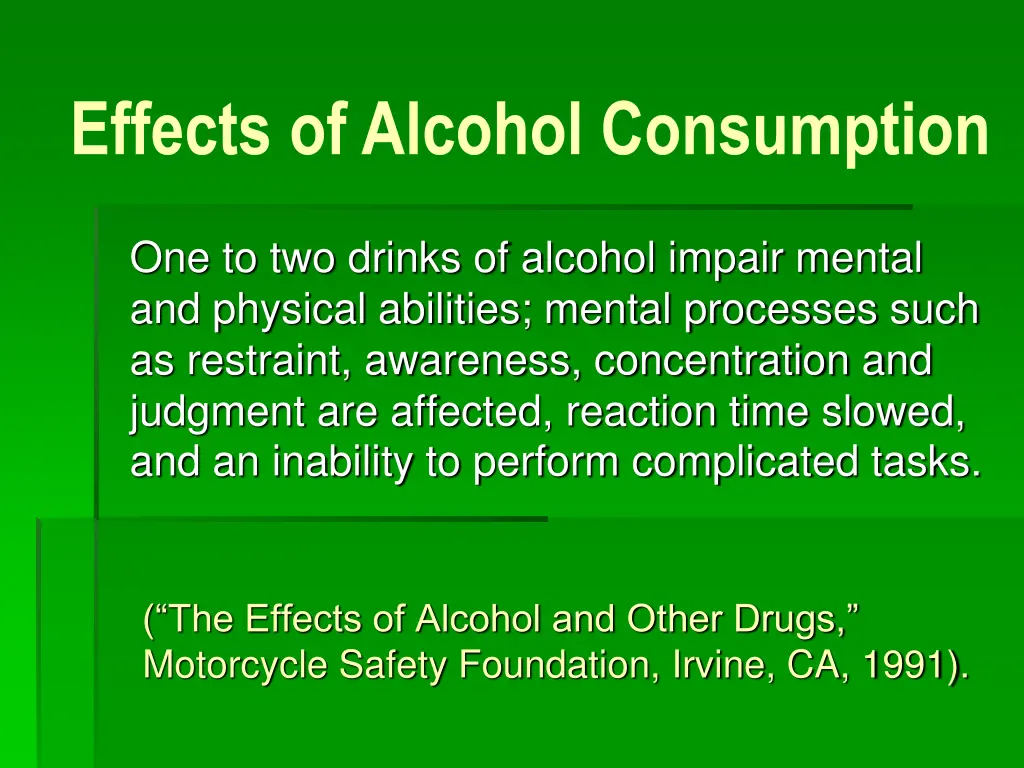 effects of alcohol consumption 2