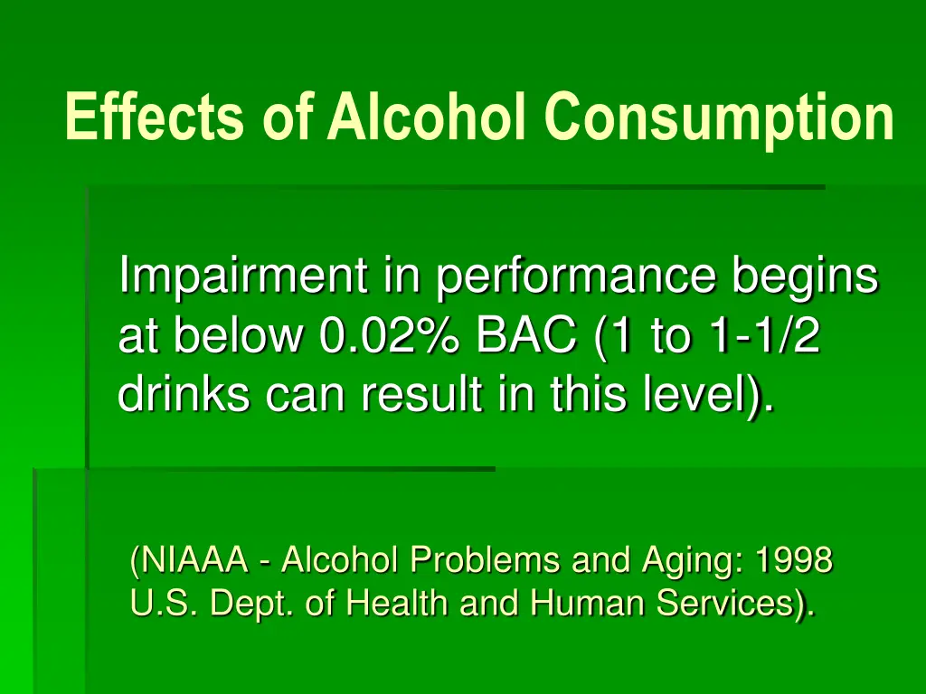 effects of alcohol consumption
