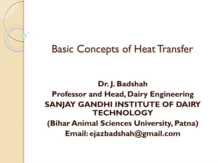 basic concepts of heat transfer