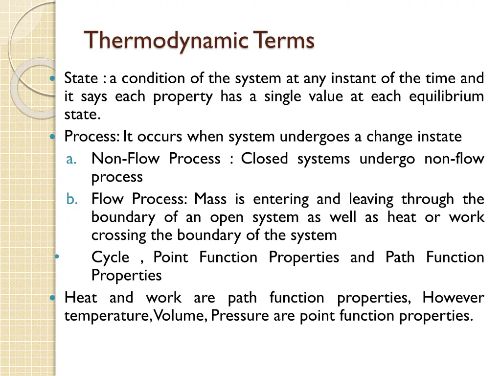 thermodynamic terms