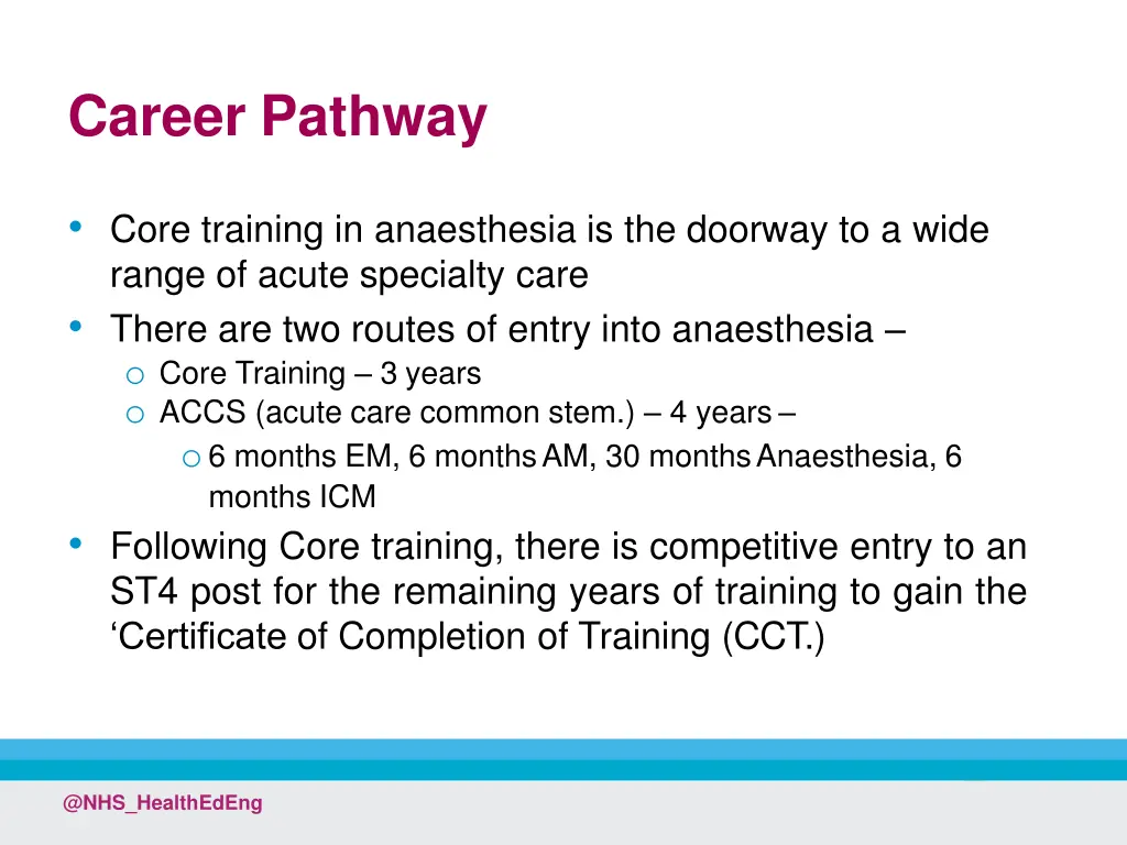career pathway