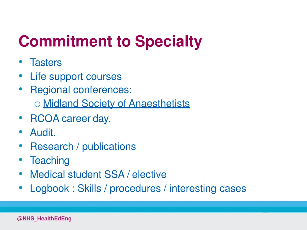 commitment to specialty tasters life support