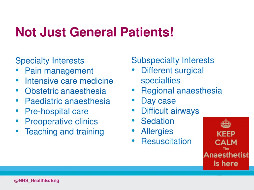 not just general patients