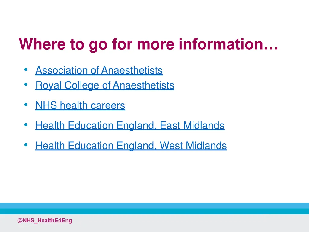 where to go for more information