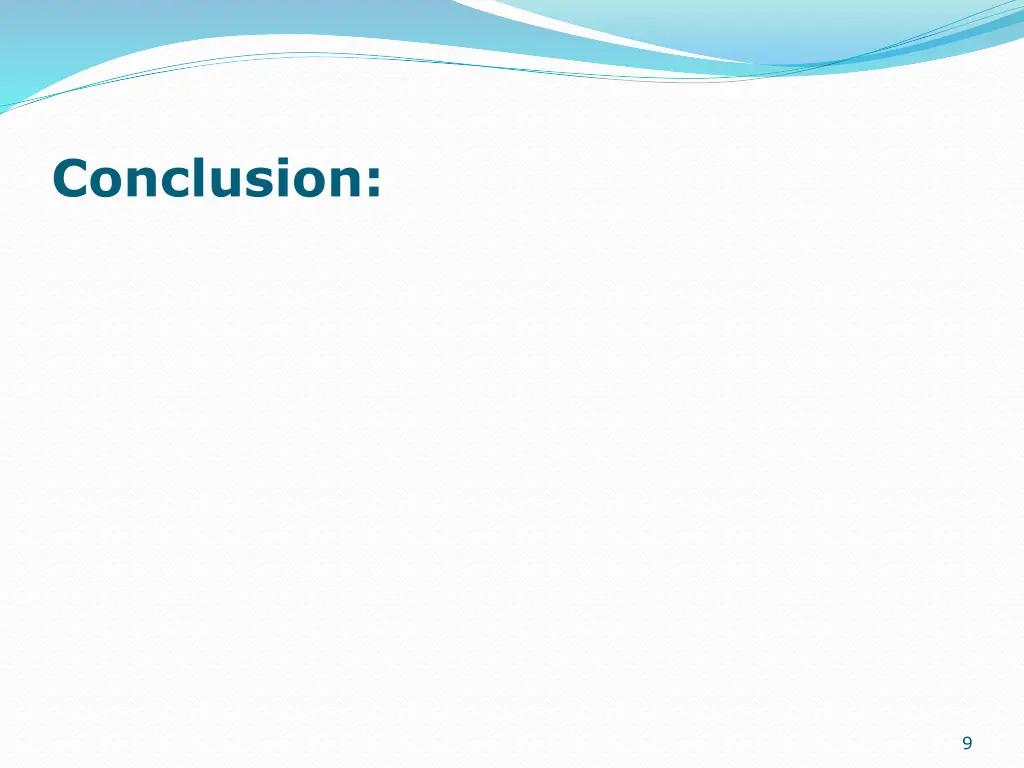 conclusion