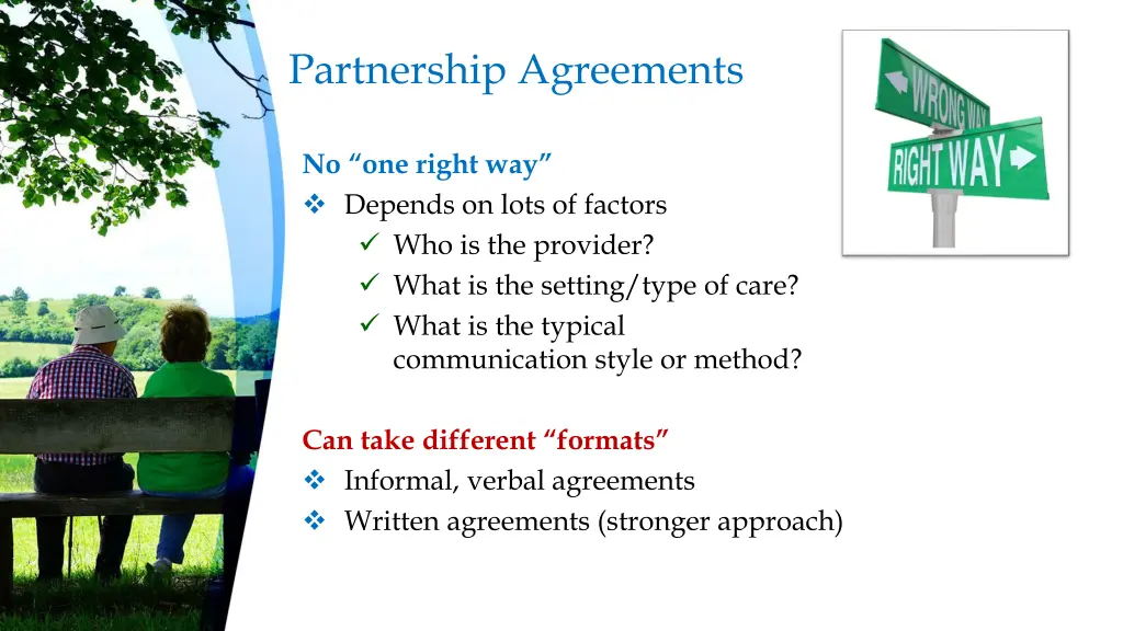 partnership agreements