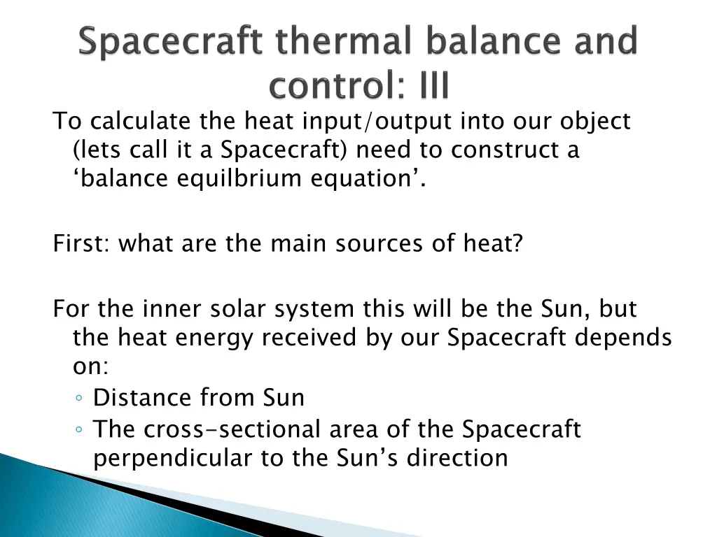 to calculate the heat input output into