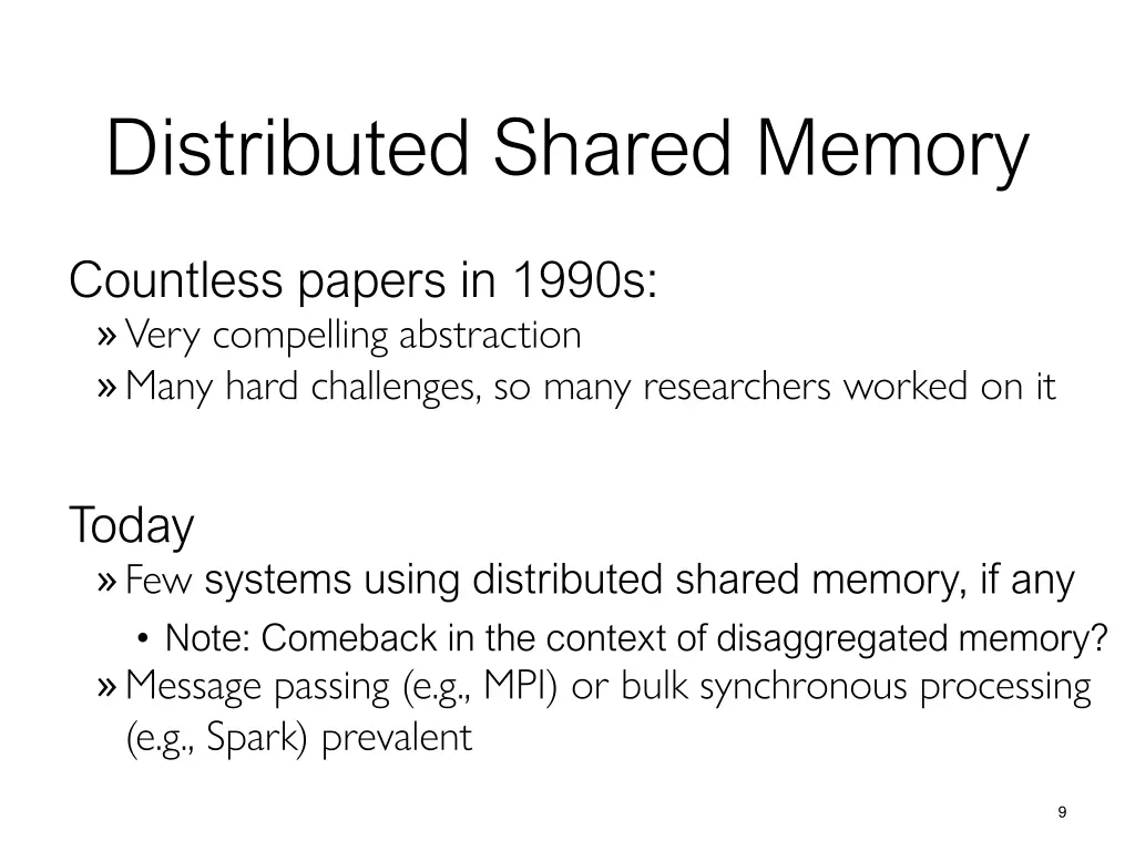 distributed shared memory