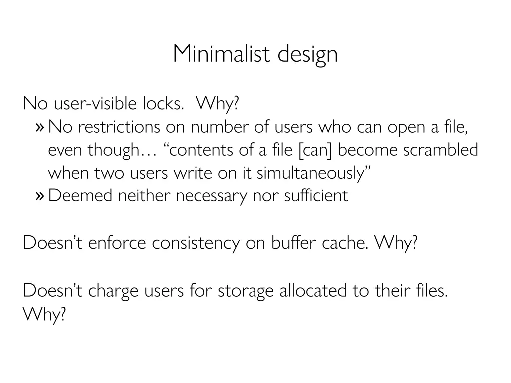 minimalist design