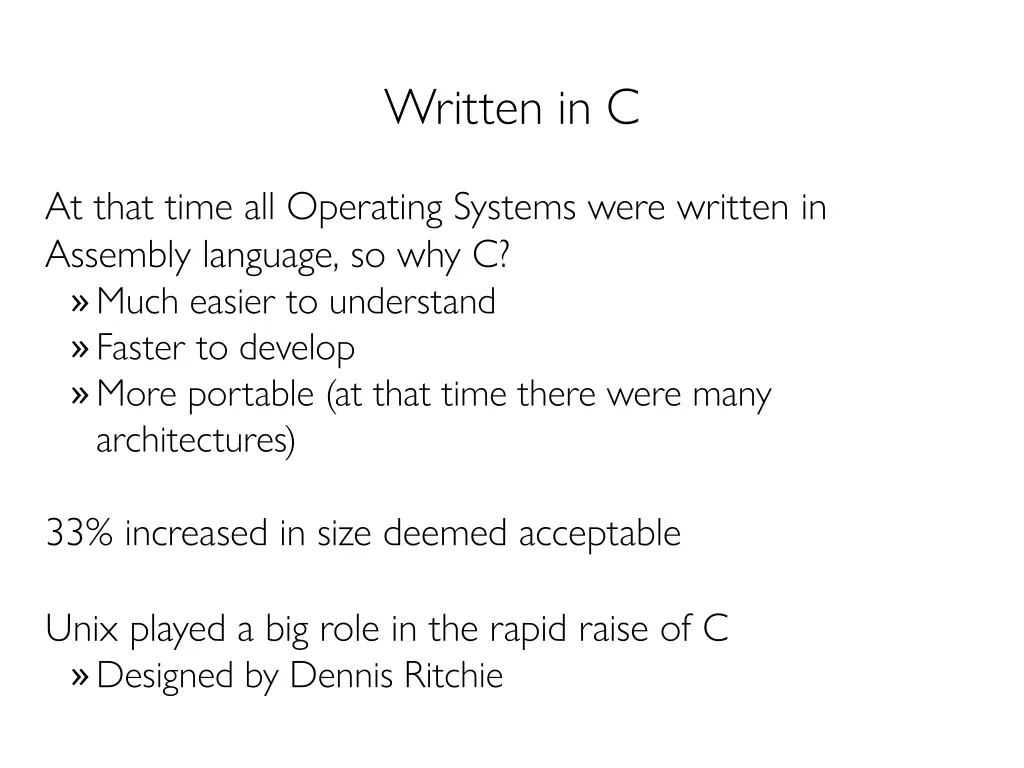 written in c