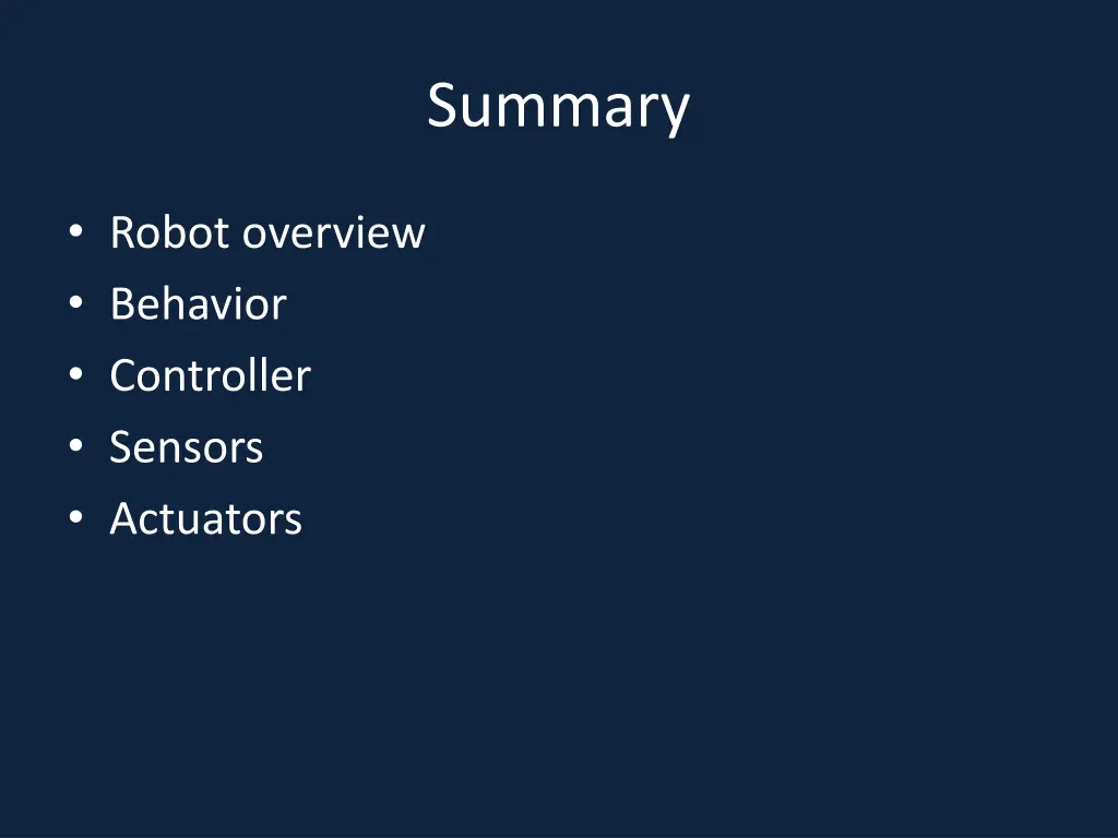 summary