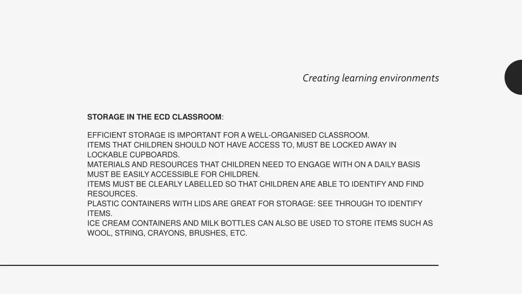 creating learning environments 11