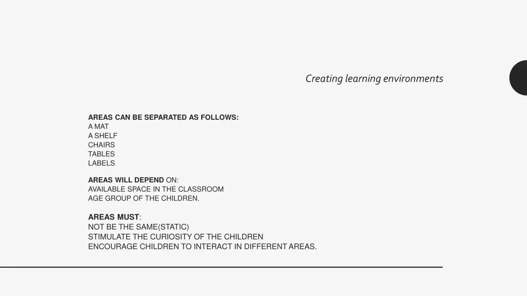 creating learning environments 5