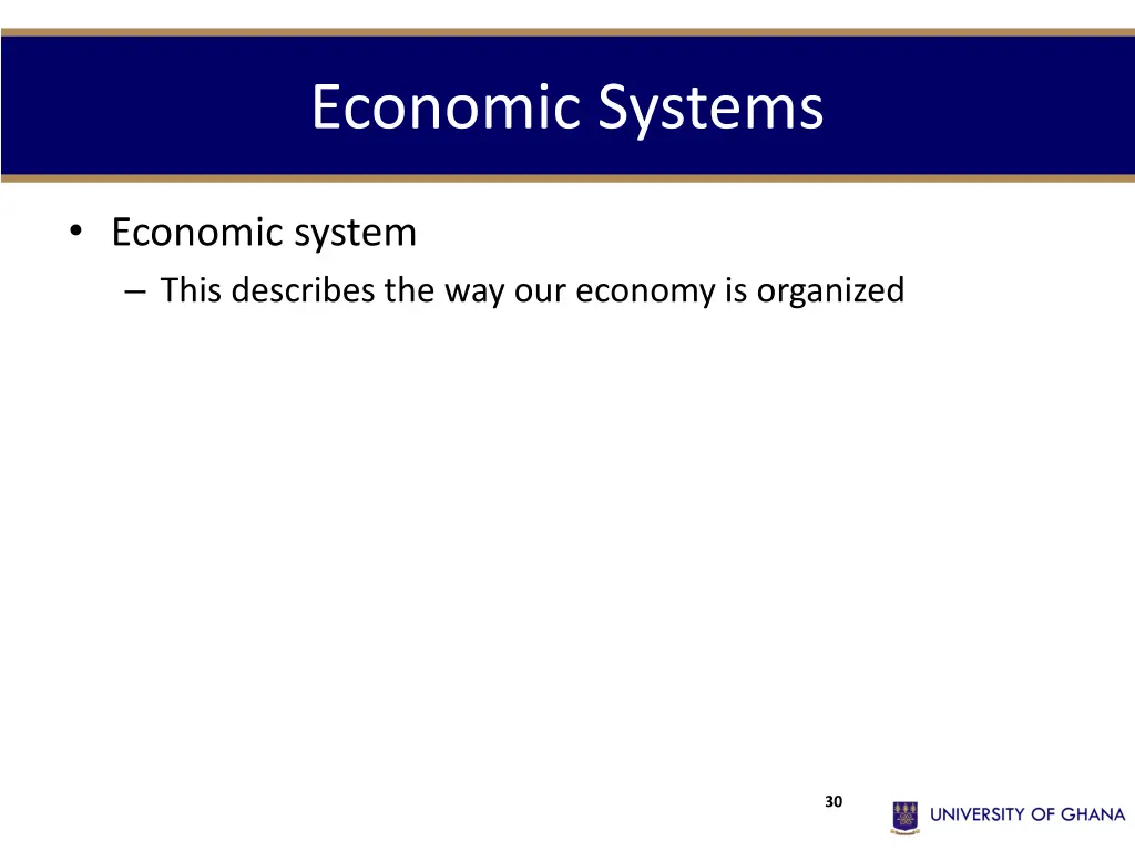 economic systems