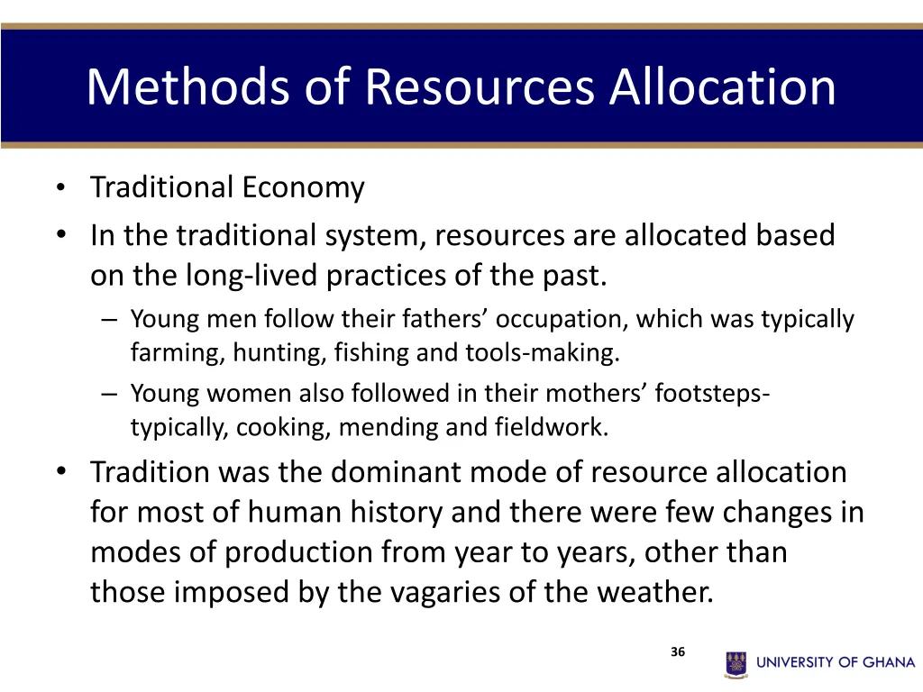 methods of resources allocation 1