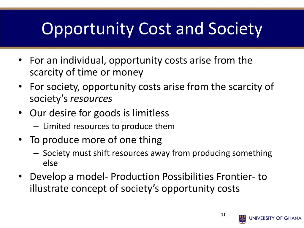 opportunity cost and society