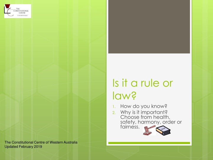 is it a rule or law how do you know