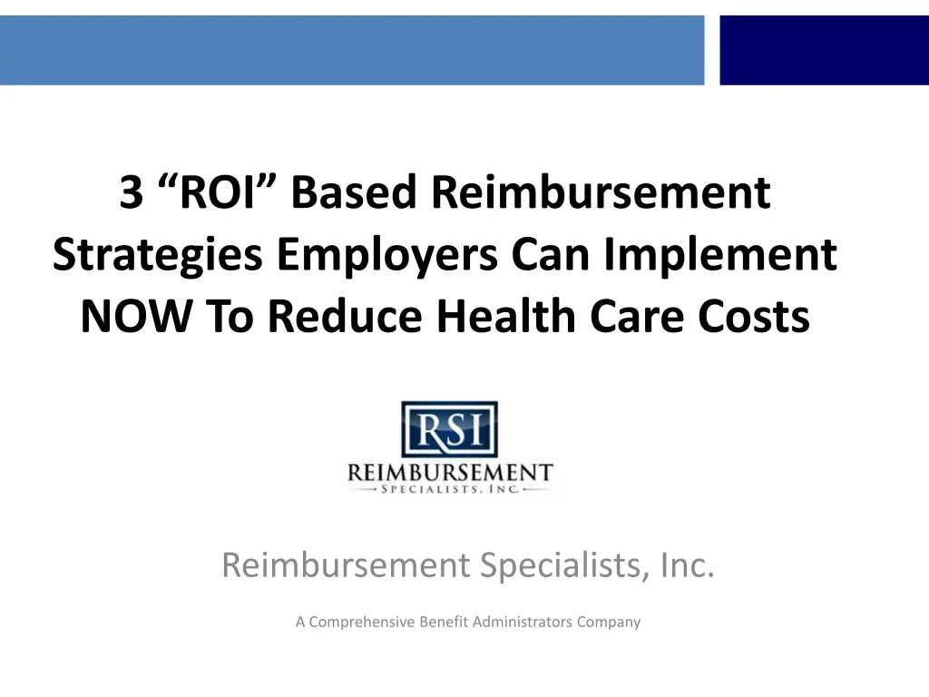 3 roi based reimbursement strategies employers