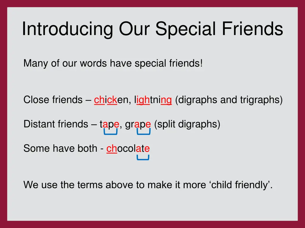 introducing our special friends