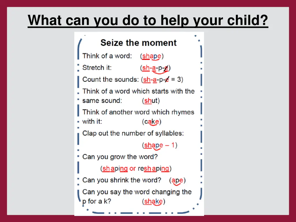 what can you do to help your child
