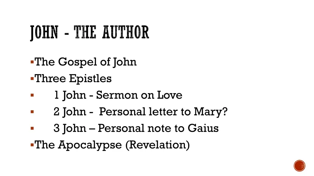 john the author