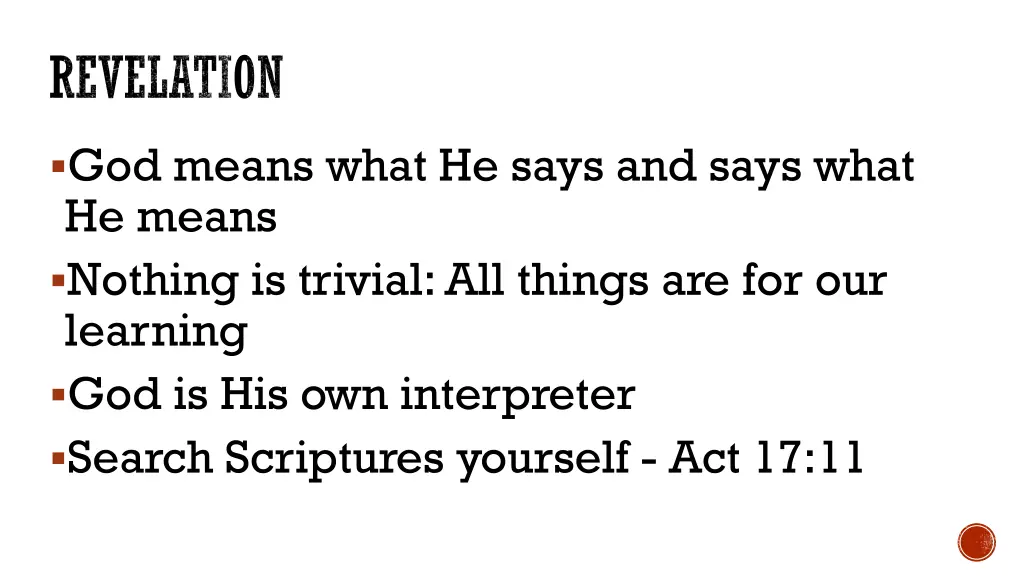 revelation