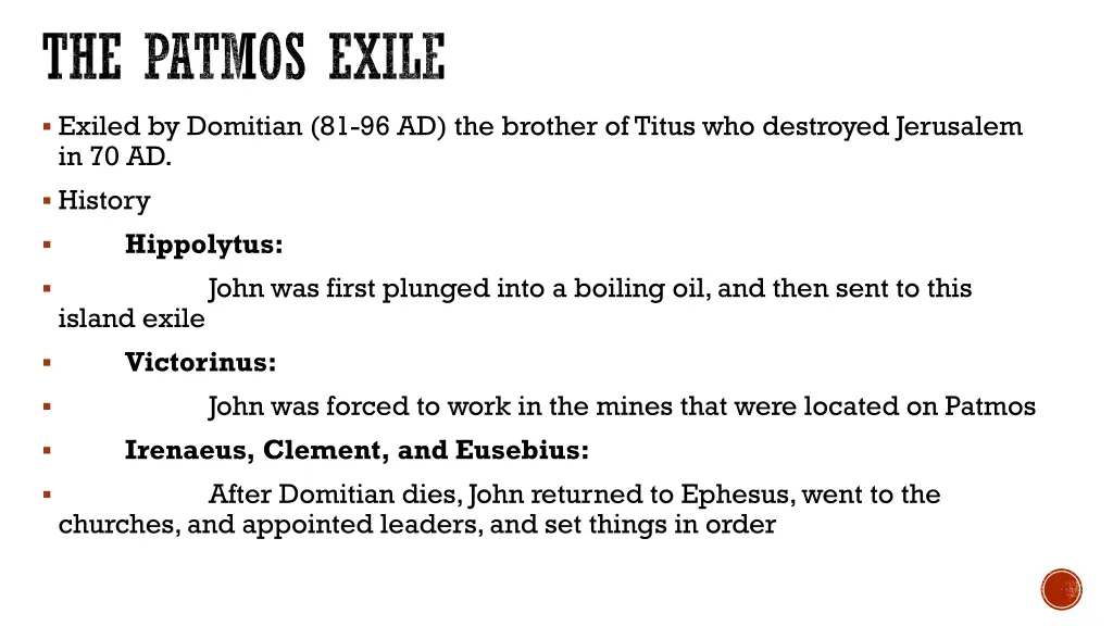 the patmos exile