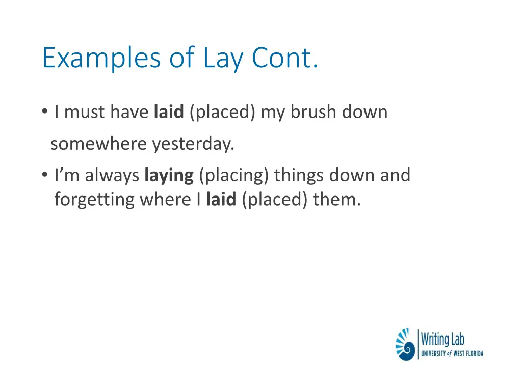 examples of lay cont